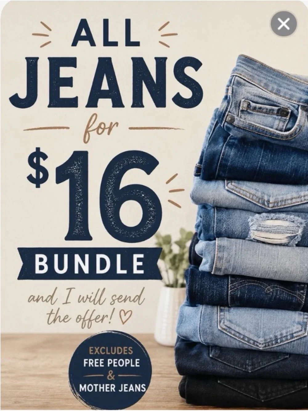 Jean sale